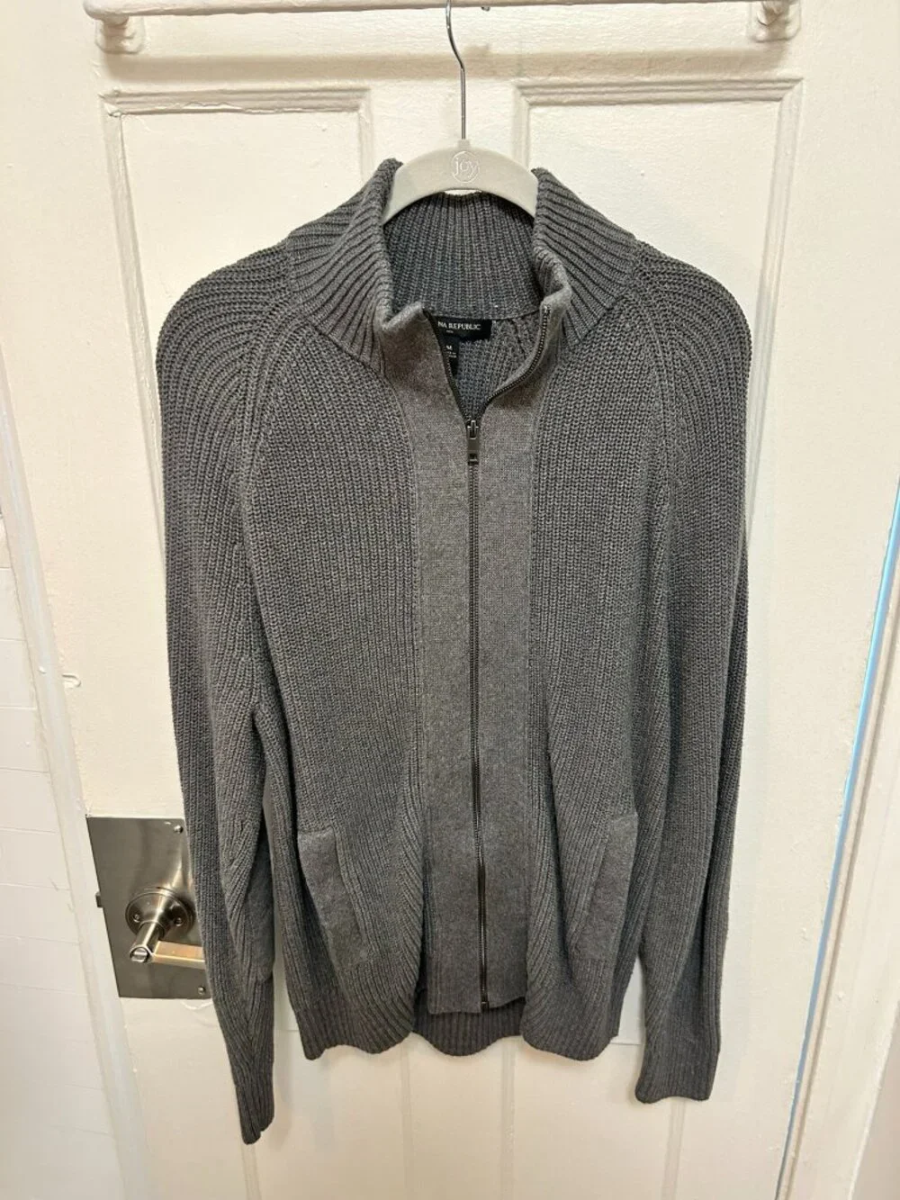 Thick Grey Banana Republic Zip-Up Never Worn